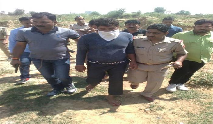 मुठभेड़ में बदमाश गिरफ्तार