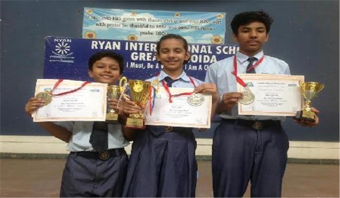 बैडमिंटन प्रतियोगिता में रायन के प्रतिभागियों ने दिखाया दम