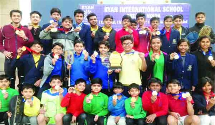 बैडमिंटन में 31 पदक हासिल कर रायन बना ओवर ऑल चैम्पियन बैडमिंटन में 31 पदक हासिल कर रायन बना ओवर ऑल चैम्पियन