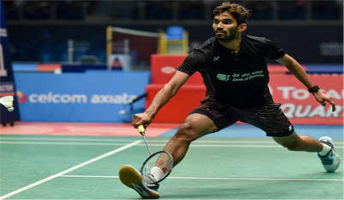 विश्व बैडमिंटन चैम्पियनशिप के प्री-क्वार्टर फाइनल में किदांबी श्रीकांत