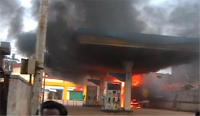 मप्र : शॉर्ट सर्किट से पेट्रोल पंप पर लगी आग