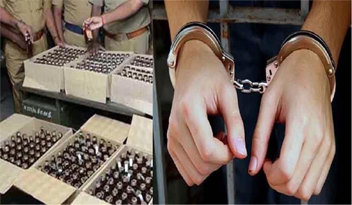 बागपत में दो तस्कर गिरफ्तार, 11 लाख की शराब व उसके बनाने की सामग्री बरामद
