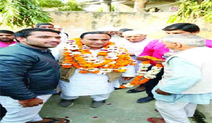 बसपा लोकसभा प्रभारी वीरेन्द्र डाढ़ा का दादरी विधान सभा में हुआ स्वागत