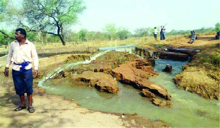 नहर कटने से गांवों में जलसंकट