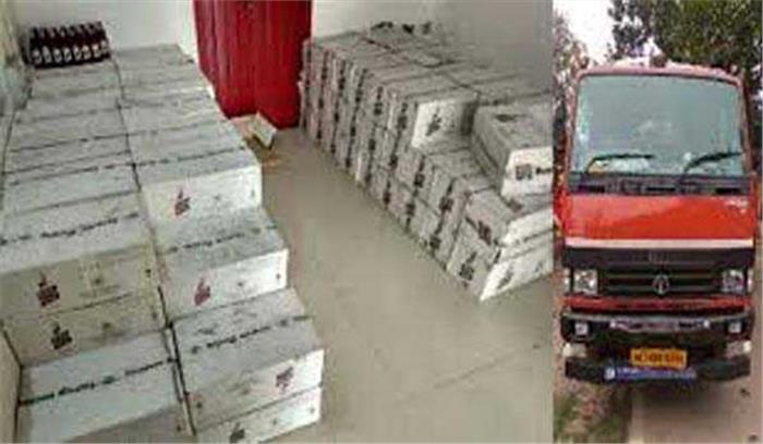 बलिया पुलिस ने 70 लाख की शराब लदा ट्रक किया जब्त बलिया पुलिस ने 70 लाख की शराब लदा ट्रक किया जब्त