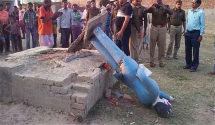 बलरामपुर में अंबेडकर प्रतिमा क्षतिग्रस्त करने वाले छह के खिलाफ मुकदमा