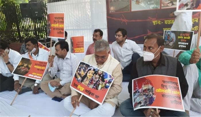 बांग्लादेश में हिंदुओं पर हमला : भाजपा नेता दिलीप घोष हसीना पर नरम, ममता पर गरम