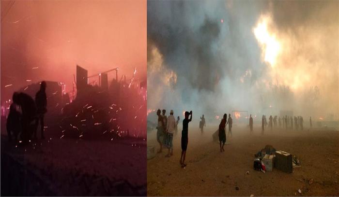 बांग्लादेश में रोहिंग्या शरणार्थी शिविरों में लगी आग, 7 लोगों की मौत