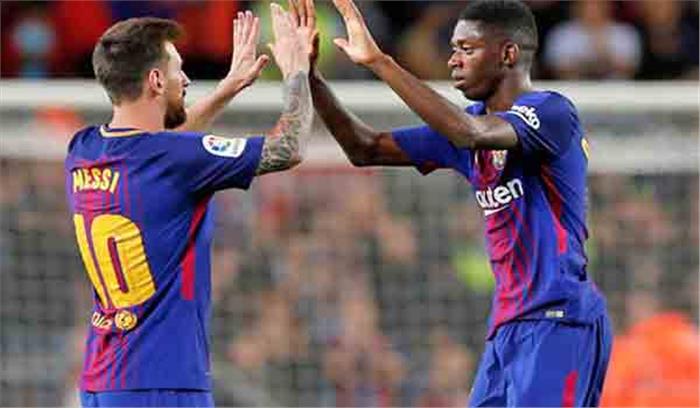 बार्सिलोना क्लब के कोच एर्नेस्टो वालवेर्डे ने की मेसी और डेम्ब्ले की प्रशंसा