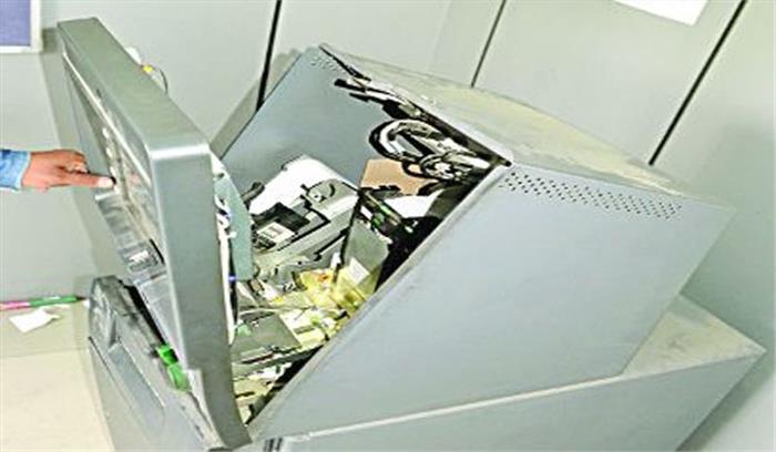  मध्यप्रदेश में एटीएम में चोरी का असफल प्रयास