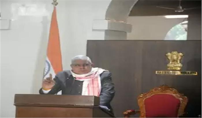 बंगाल विधानसभा में भाजपा के विरोध के बीच धनखड़ भाषण पूरा करने में विफल