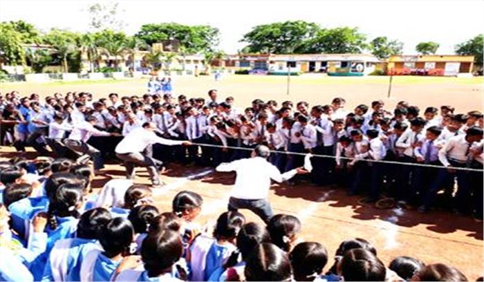 भरत देवांगन विद्यालय में मनाया खेल दिवस