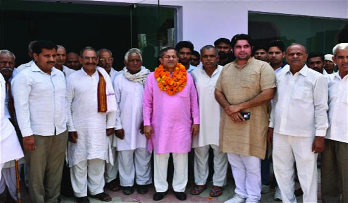 भाजपा प्रदेश उपाध्यक्ष ने दर्जनों गांवों में किया दौरा, लोगों ने किया स्वागत