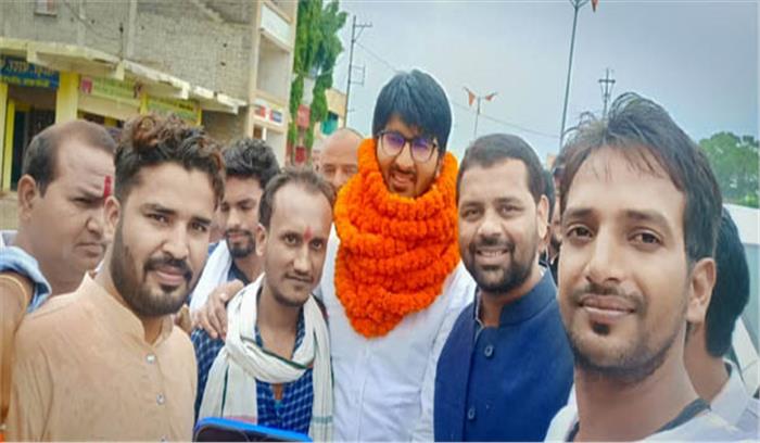 युवा कांग्रेस के नवनियुक्त प्रदेशाध्यक्ष का किया स्वागत