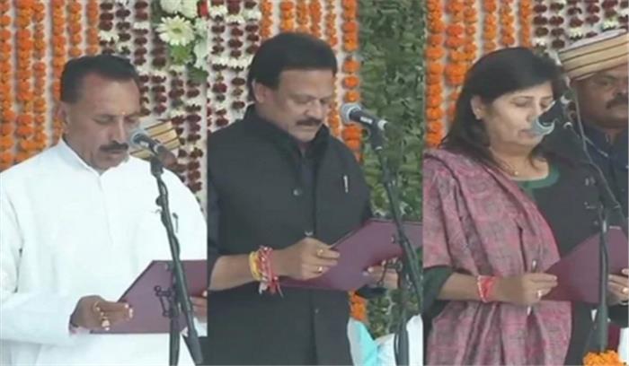 मध्यप्रदेश: आज दो महिलाओं समेत 28 मंत्रियों ने ली शपथ मध्यप्रदेश: आज दो महिलाओं समेत 28 मंत्रियों ने ली शपथ