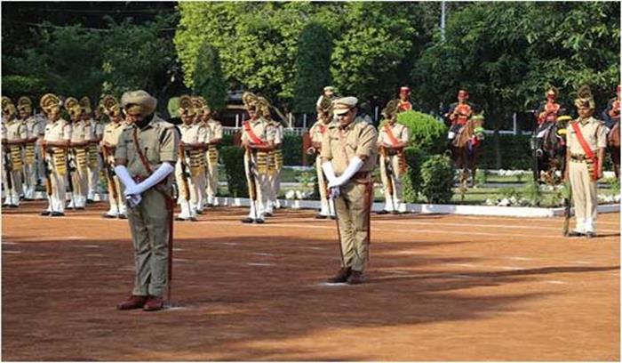 पुलिस स्मृति दिवस परेड की फुलड्रेस रिहर्सल संपन्न