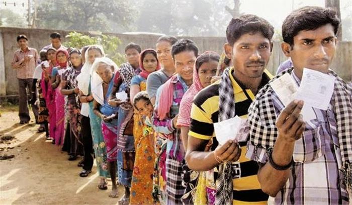 मध्यप्रदेश: दो बजे तक 35 प्रतिशत से अधिक मतदान