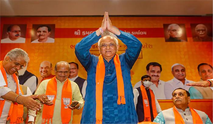 भूपेंद्र पटेल आज लेंगे गुजरात में मुख्यमंत्री पद की शपथ, समारोह में शामिल होंगे अमित शाह