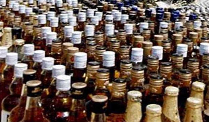 ट्रक से 315 कार्टन विदेशी शराब बरामद