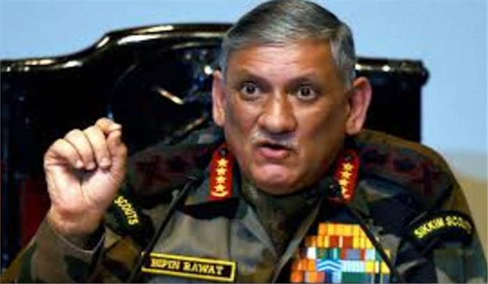 सेना के पास हथियारों की कमी नही, माकूल जवाब देने को तैयार: बिपिन रावत