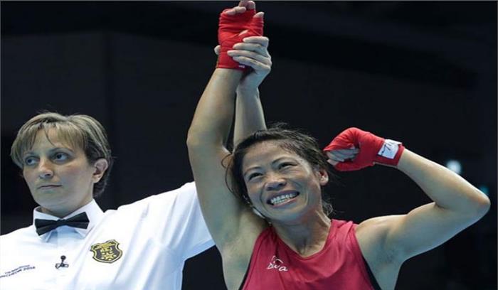 राष्ट्रमंडल खेल: मैरीकॉम ने किया 48 किलोग्राम स्पर्धा के सेमीफाइनल में प्रवेश