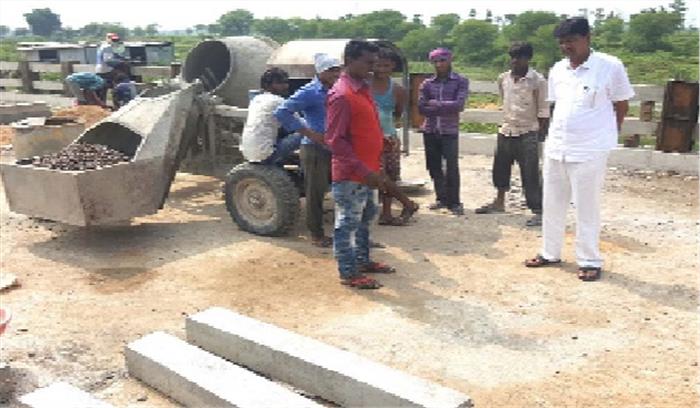 ब्रिज निर्माण कार्य का विधायक ने किया निरीक्षण