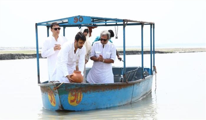 बृजघाट में किया गया छोटे चौधरी का अस्थि विसर्जन