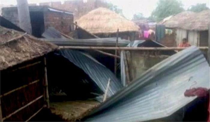 बुंदेलखंड : तूफान, बारिश और ओला से भारी नुकसान