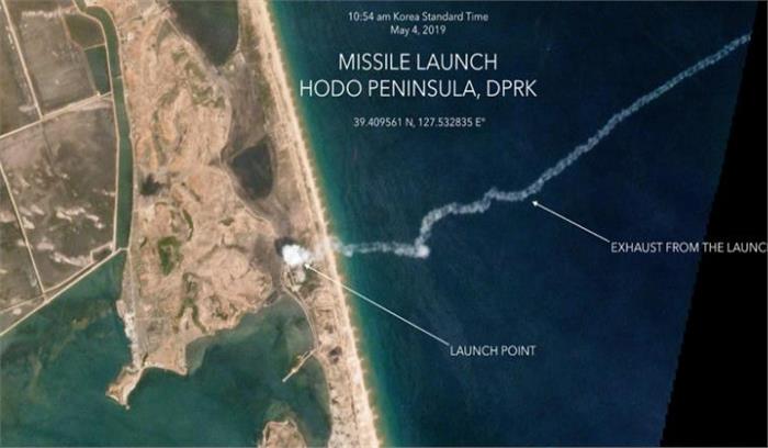 सैटेलाइट तस्वीरों ने उत्तर कोरिया के मिसाइल प्रक्षेपण को दर्शाया