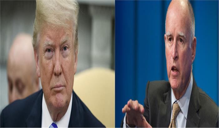 कैलिफोर्निया के गवर्नर जेरी ब्राउन ने ट्रंप प्रशासन के खिलाफ मोर्चा खोला​​​​​​​