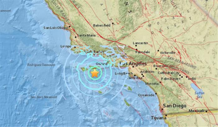 कैलिफोर्निया में 5.3 तीव्रता के भूकंप के झटके 