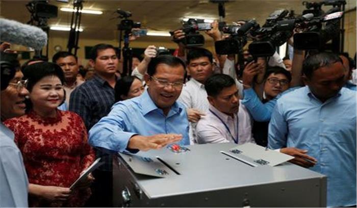 कंबोडिया में आज आम चुनाव के लिए मतदान शुरू