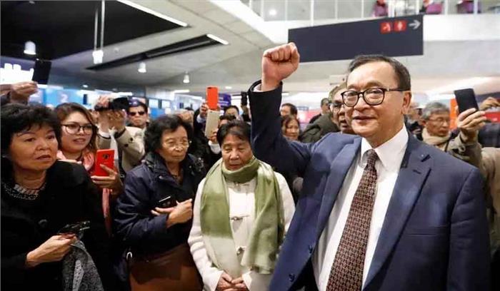 कंबोडियाई विपक्षी नेता की नजरबंदी हटाई गई