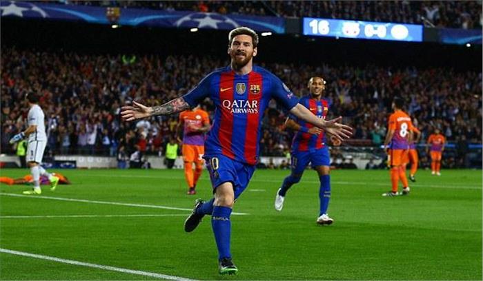 मेसी की हैट्रिक से बार्सिलोना ने एस्पेनॉल को हराया