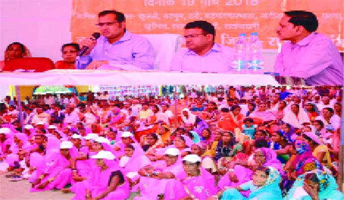 शिविर में अतिक्रमण की शिकायत तुरंत कार्रवाई कर हटाया गया