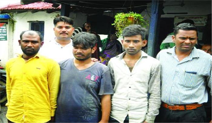 एटीएम में चोरी का प्रयास करने वाले चार आरोपी गिरफ्तार