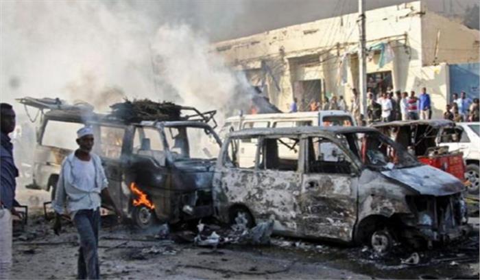 मोगादिशू में दोहरा विस्फोट, 18 की मौत, 20 घायल मोगादिशू में दोहरा विस्फोट, 18 की मौत, 20 घायल