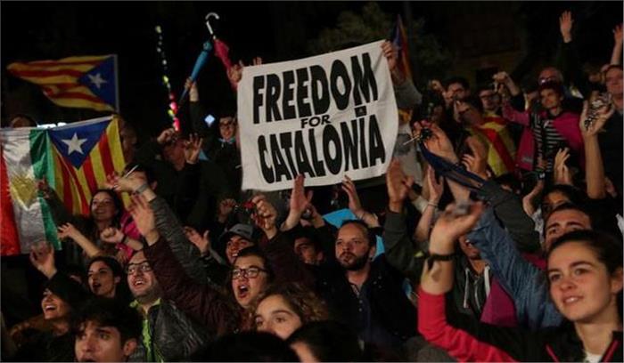 90 फीसदी जनता कैटालोनिया की आजादी के पक्ष में