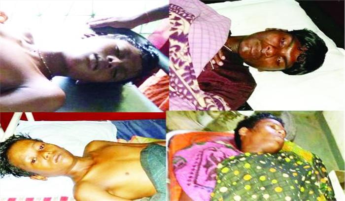 गाज से युवक की मौत, तीन की हालत नाजुक