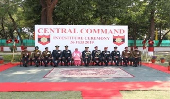 मध्य कमान में जांबाज सैनिक वीरता व विशिष्ट पदकों से अलंकृत