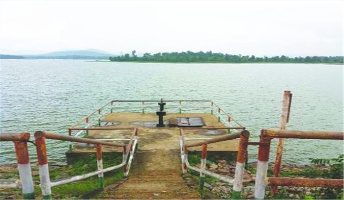 चांपी जलाशय के सौंदर्य को लगा ग्रहण