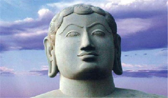 बाहुबली की 57 फुट ऊंची अभिषेक के लिए बनी विशेष विशाल मचान