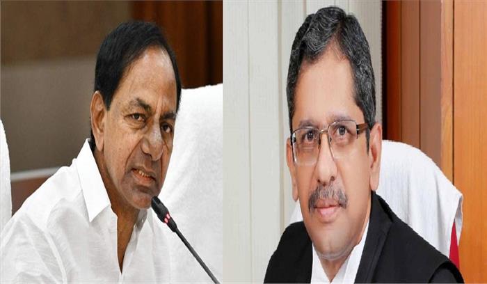 चंद्रशेखर राव ने एन वी रमन को देश के 48वें मुख्य न्यायाधीश बनने पर बधाई दी चंद्रशेखर राव ने एन वी रमन को देश के 48वें मुख्य न्यायाधीश बनने पर बधाई दी