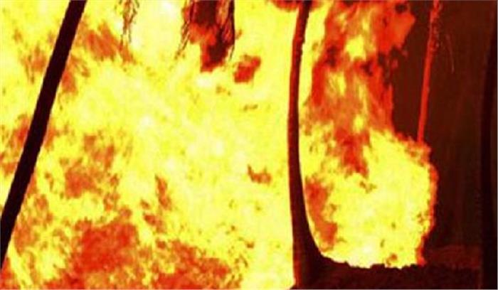 केमिकल कंपनी में भीषण आग