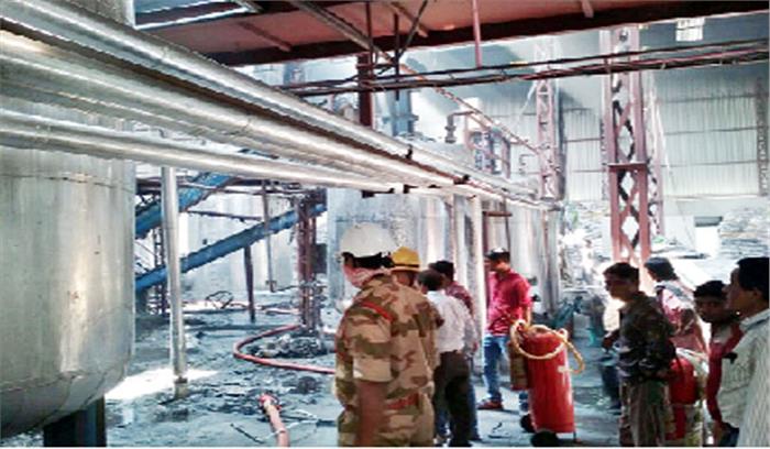 केमिकल फैक्ट्री के बॉयलर में विस्फोट