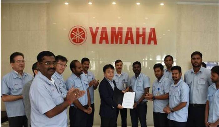 यामहा मोटर का चेन्नई संयंत्र की यूनियन के साथ तीन वर्ष का वेतन समझौता