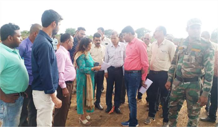 टिपनी एवं ठेलका का कलेक्टर ने किया दौरा