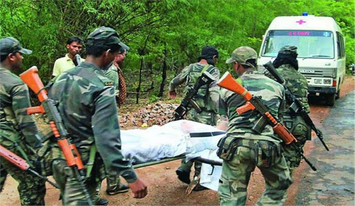 छत्तीसगढ़ नक्सली हमले में शहीद जवान मनोज सिंह का राजकीय सम्मान के साथ अंतिम संस्कार