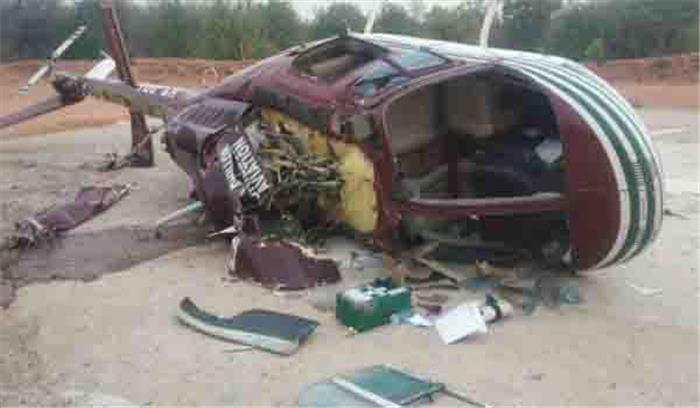 छत्तीसगढ़ : सीआरपीएफ अधिकारियों का हेलिकाॅप्टर हादसा