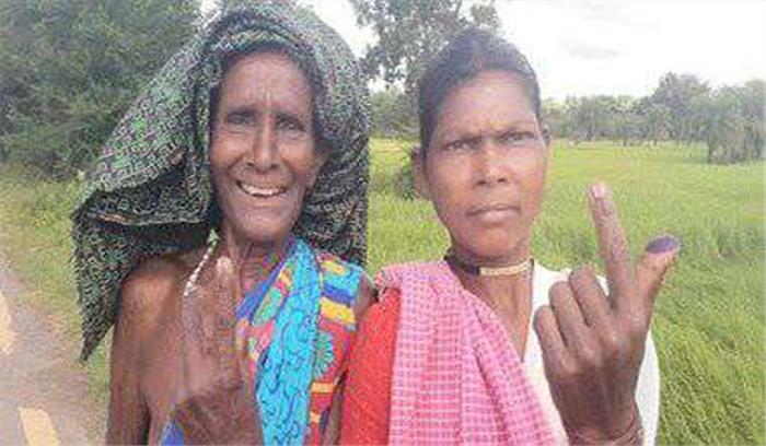 छत्तीसगढ़ के चित्रकोट में 74 फीसदी मतदान